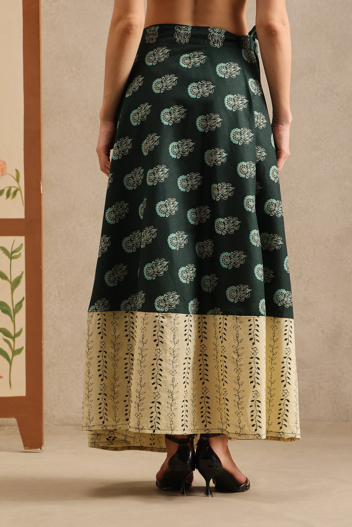 Jade Heaven Wrap Skirt