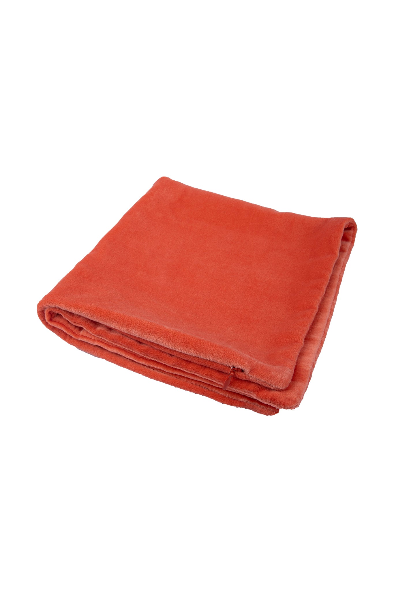 Premium Velvet Cushion Cover - Light Orange