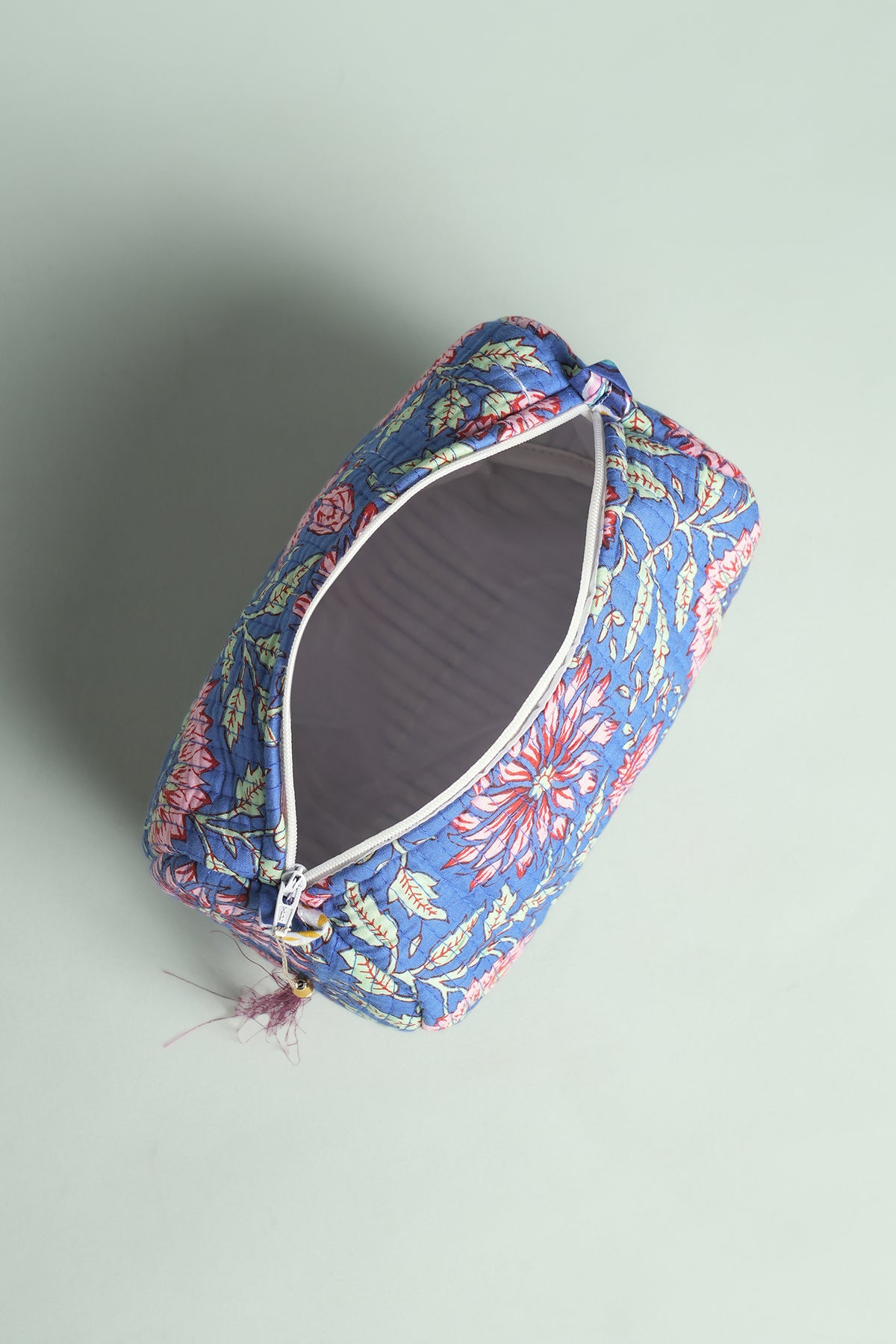 Blue Meadow Quilted Pouches (Set of 3)