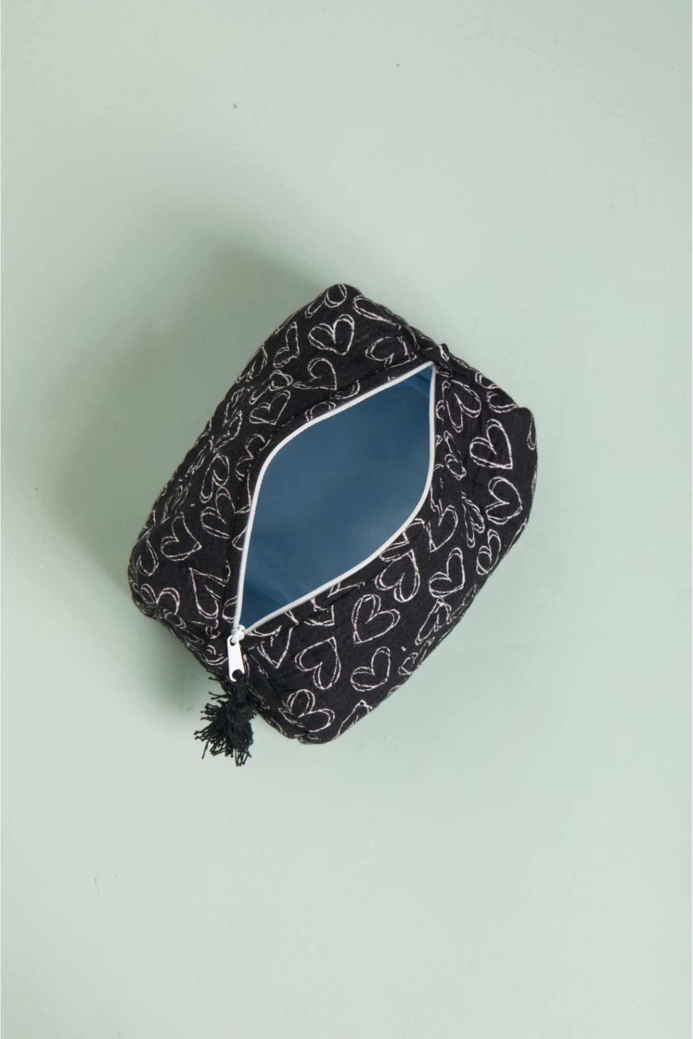 Heartbreaker Black Quilted Pouches (Set of 3)