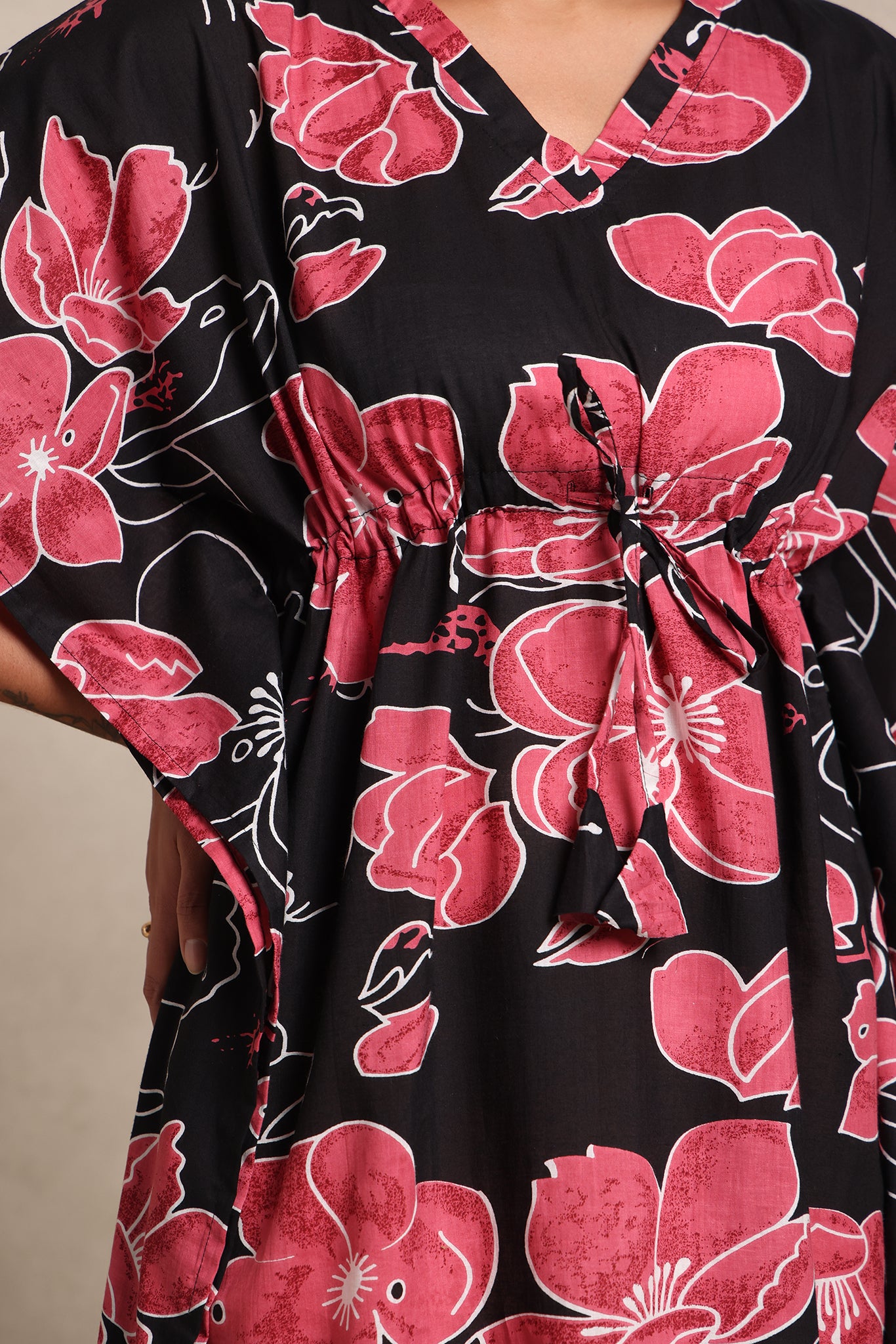 Moonlit Floral Kaftan
