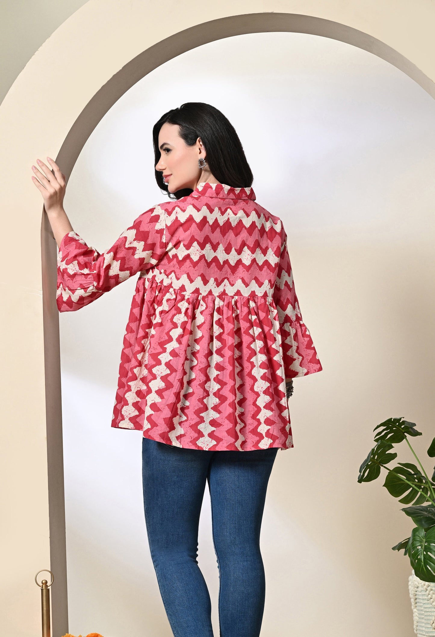 Blush Pink Gather Shirt Kurta