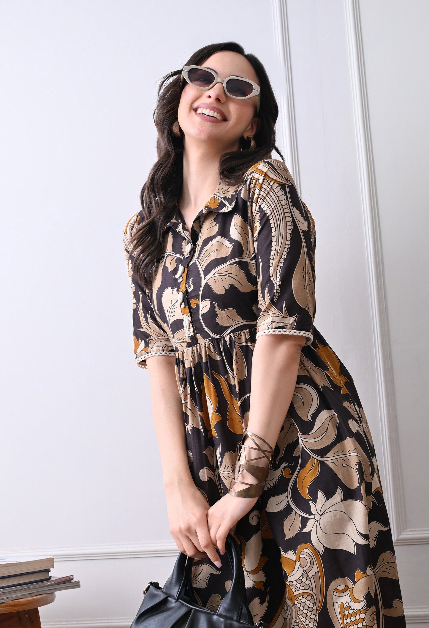 Kalamkari Shirt Dress