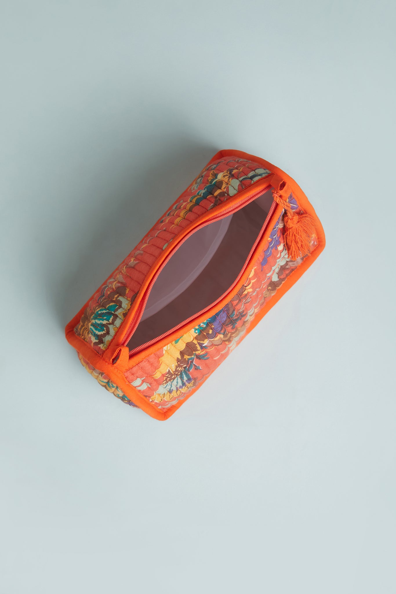 Tangerine Quilted Pouch