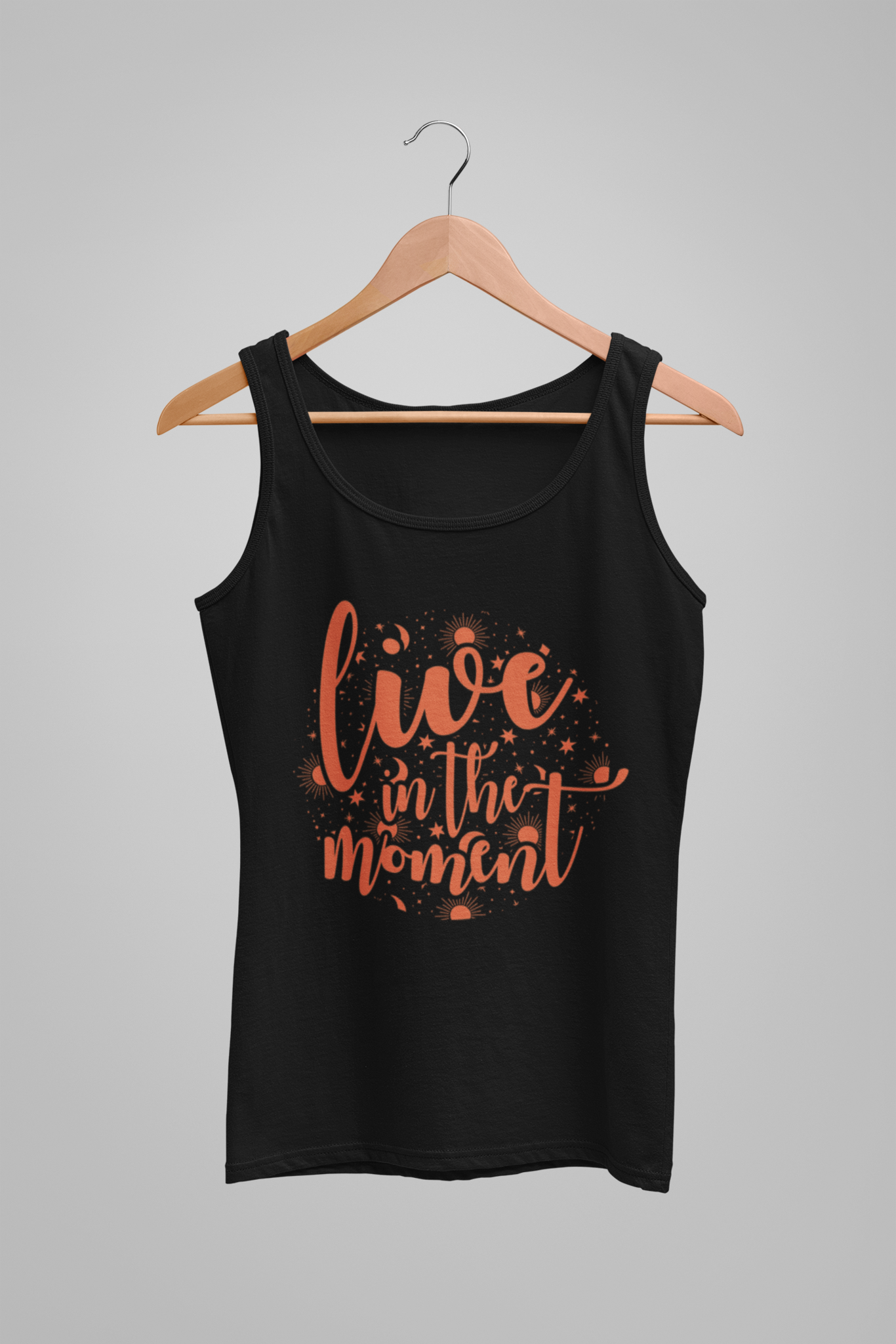 Women's Tank Top: Live in the Moment - Ayuda Homes