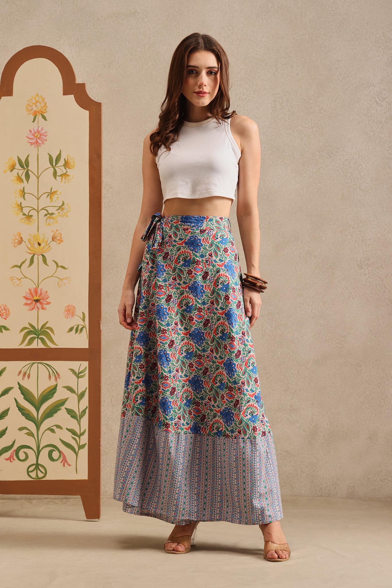 Amalfi Flora Wrap Skirt