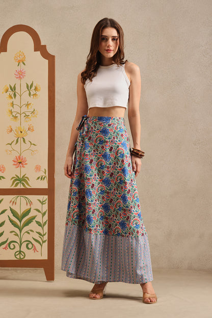Amalfi Flora Wrap Skirt