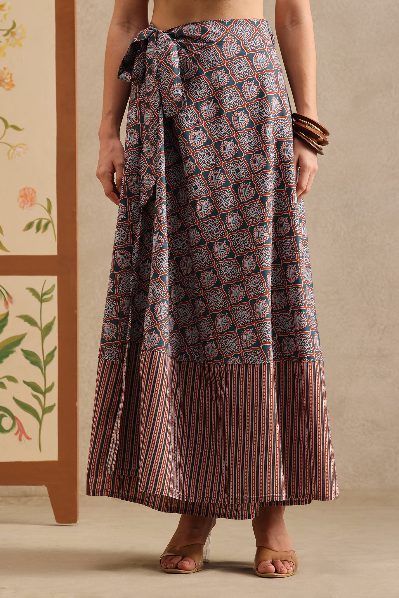 Sable Story Wrap Skirt