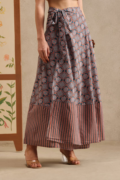 Sable Story Wrap Skirt
