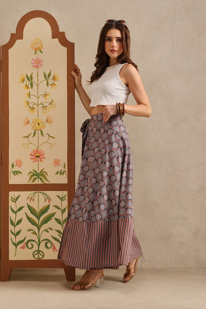 Sable Story Wrap Skirt
