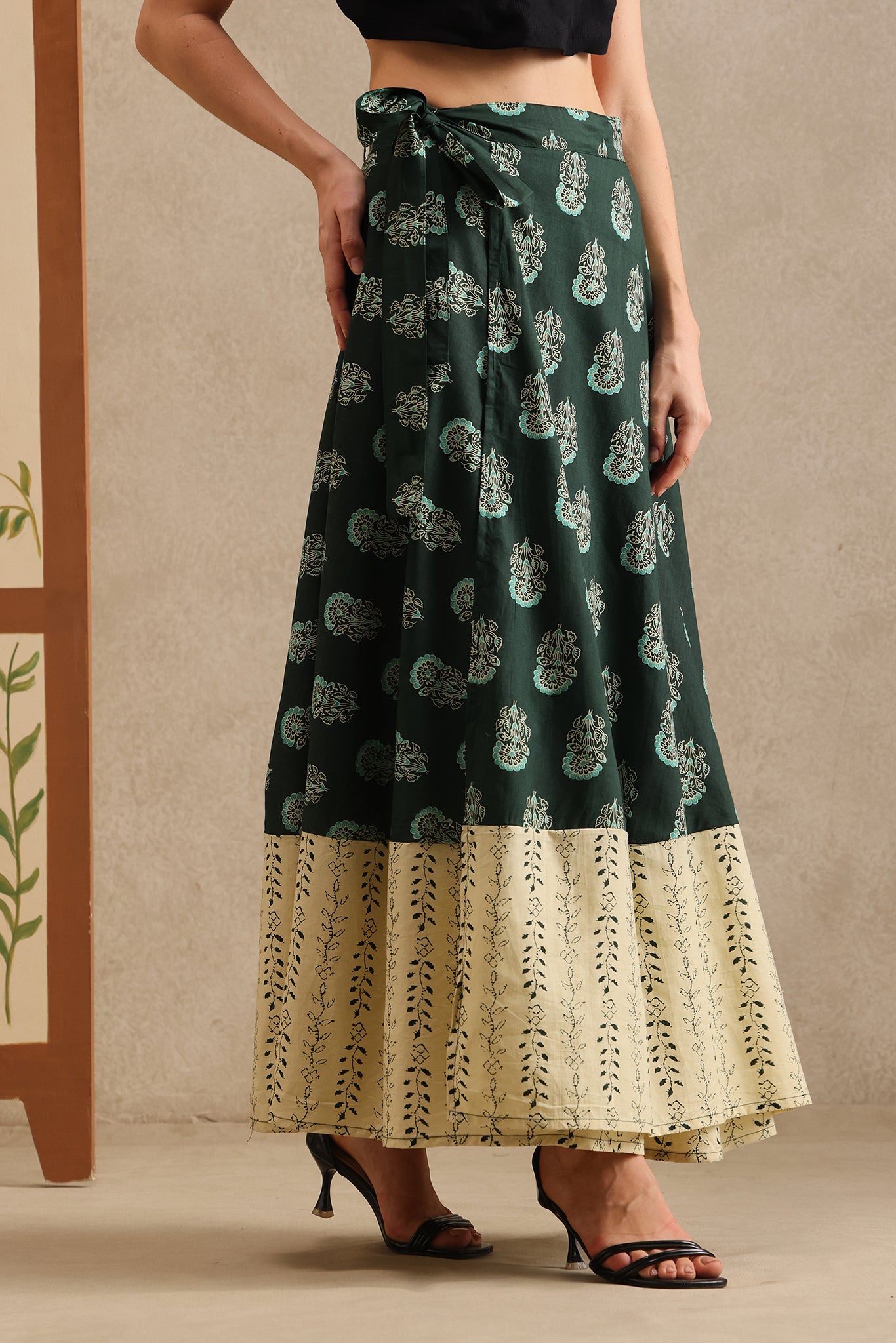 Jade Heaven Wrap Skirt