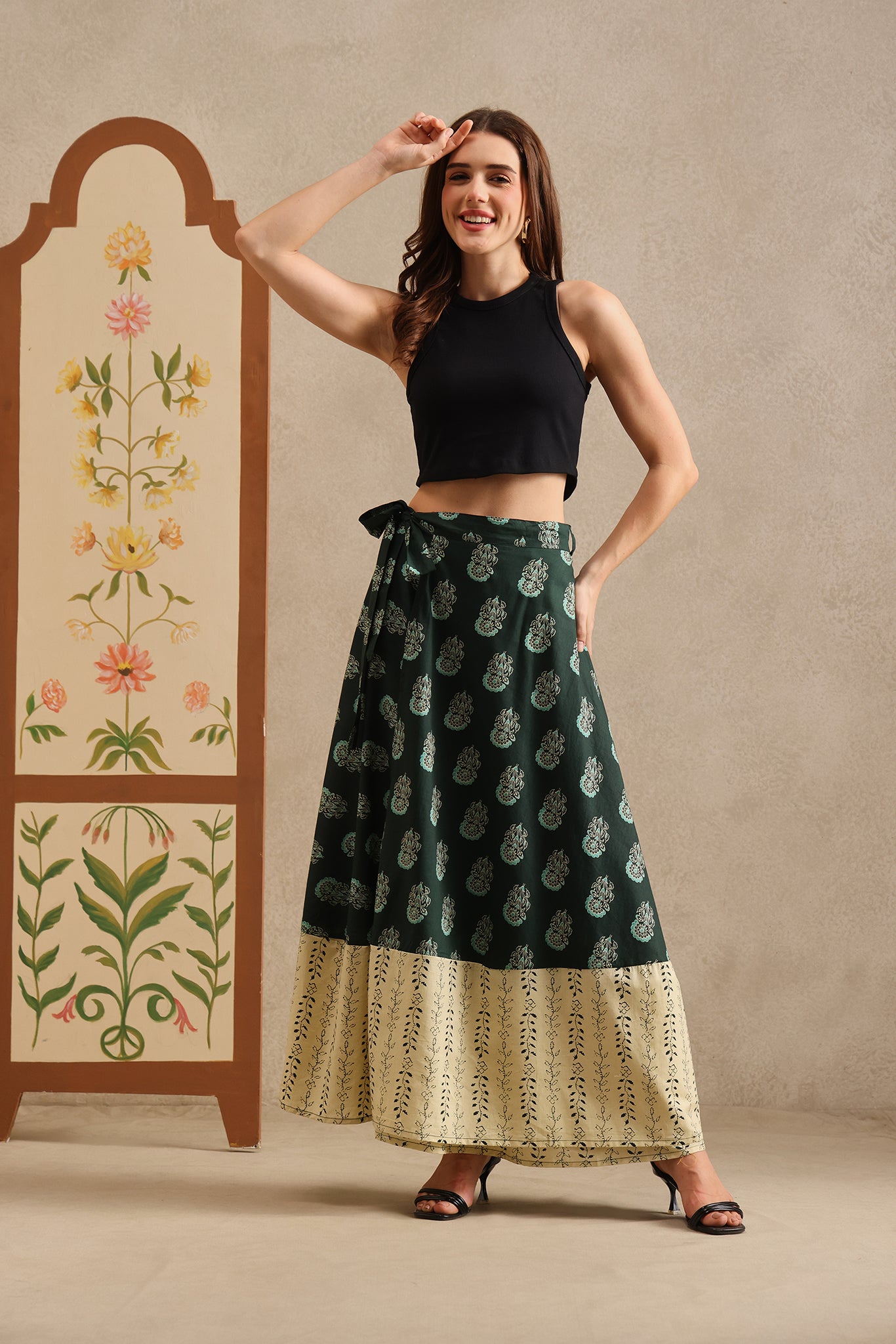 Jade Heaven Wrap Skirt