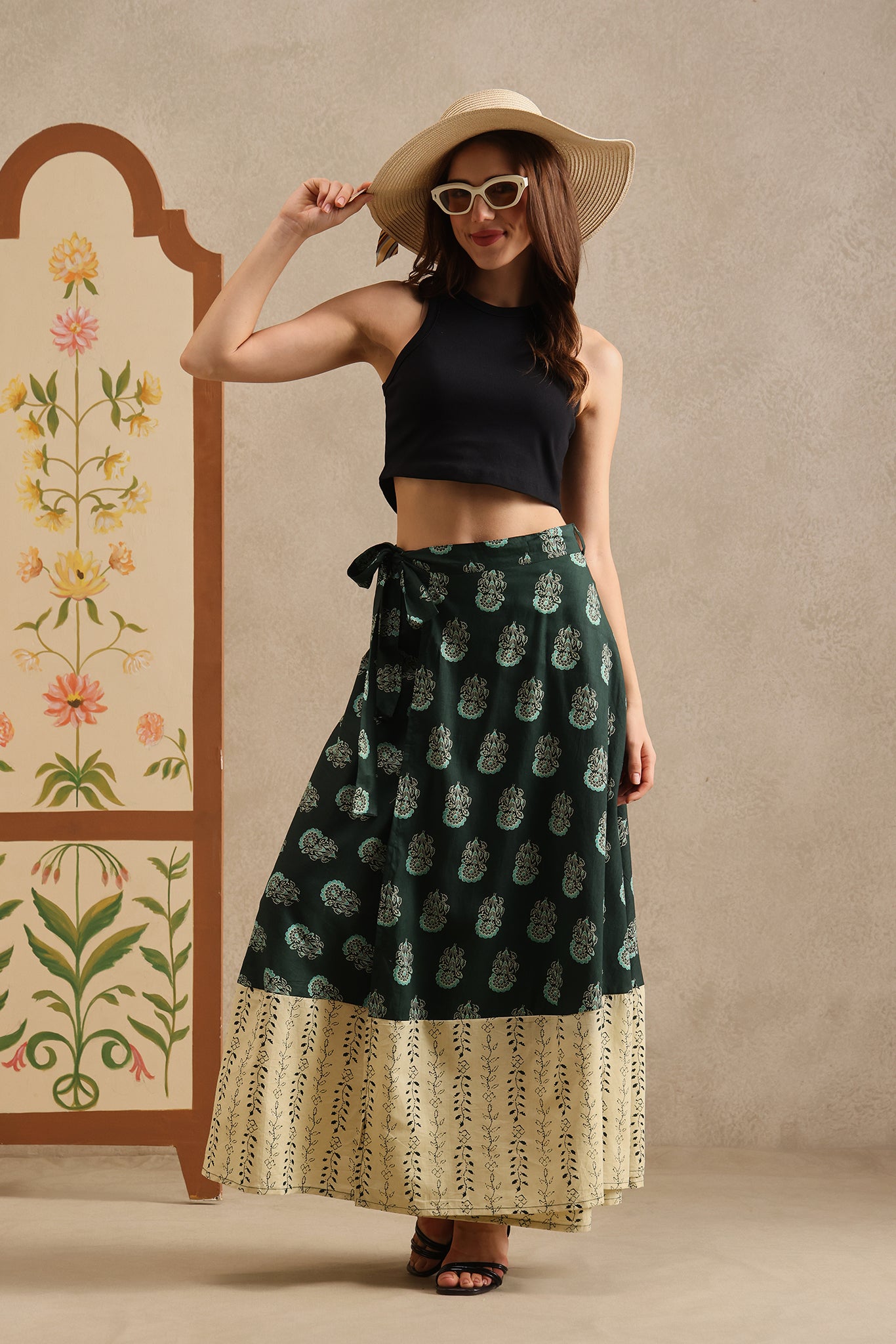 Jade Heaven Wrap Skirt