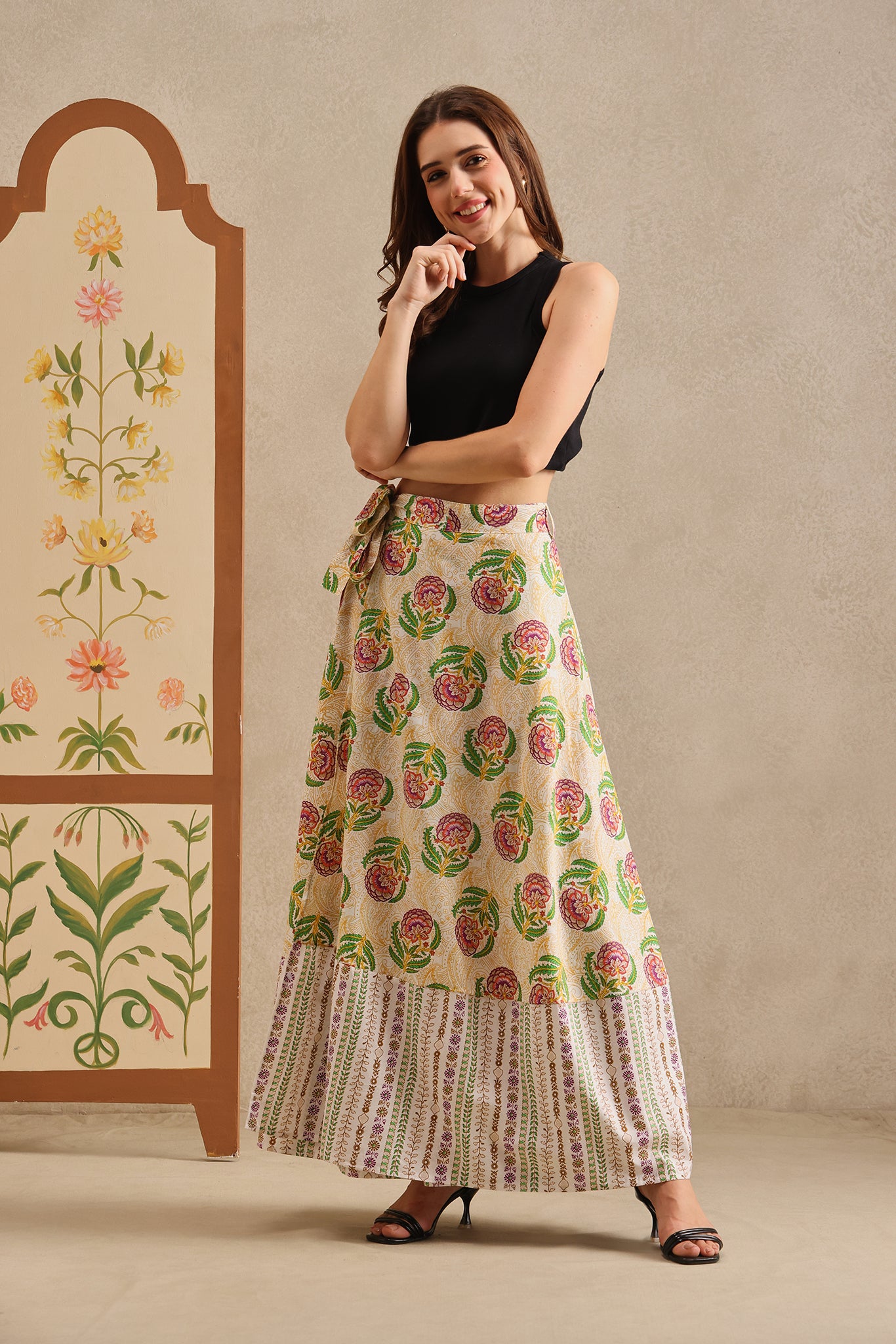 Blossom Lane Wrap Skirt