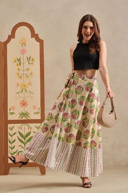 Blossom Lane Wrap Skirt