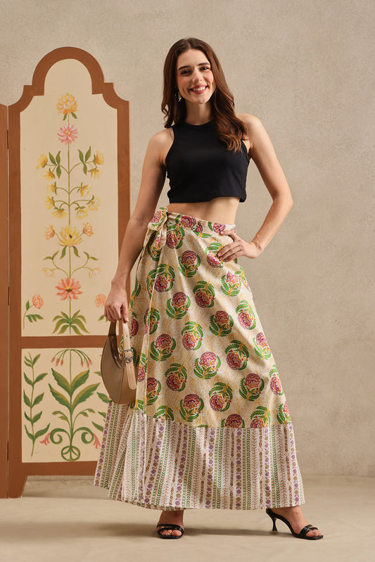 Blossom Lane Wrap Skirt