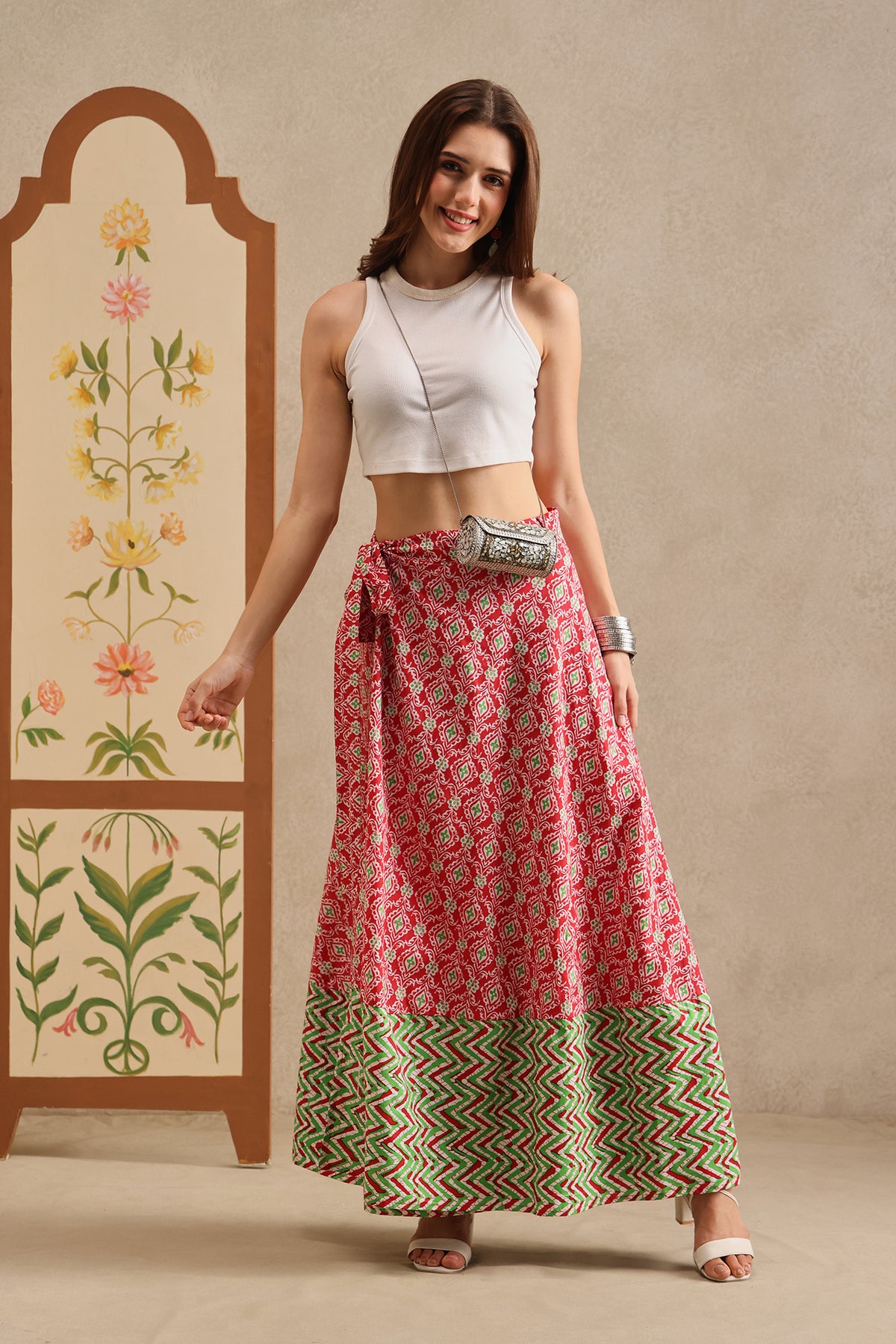 Poppy Trail Wrap Skirt