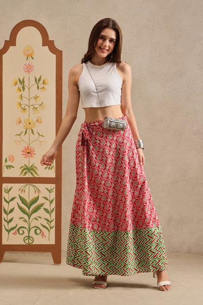 Poppy Trail Wrap Skirt