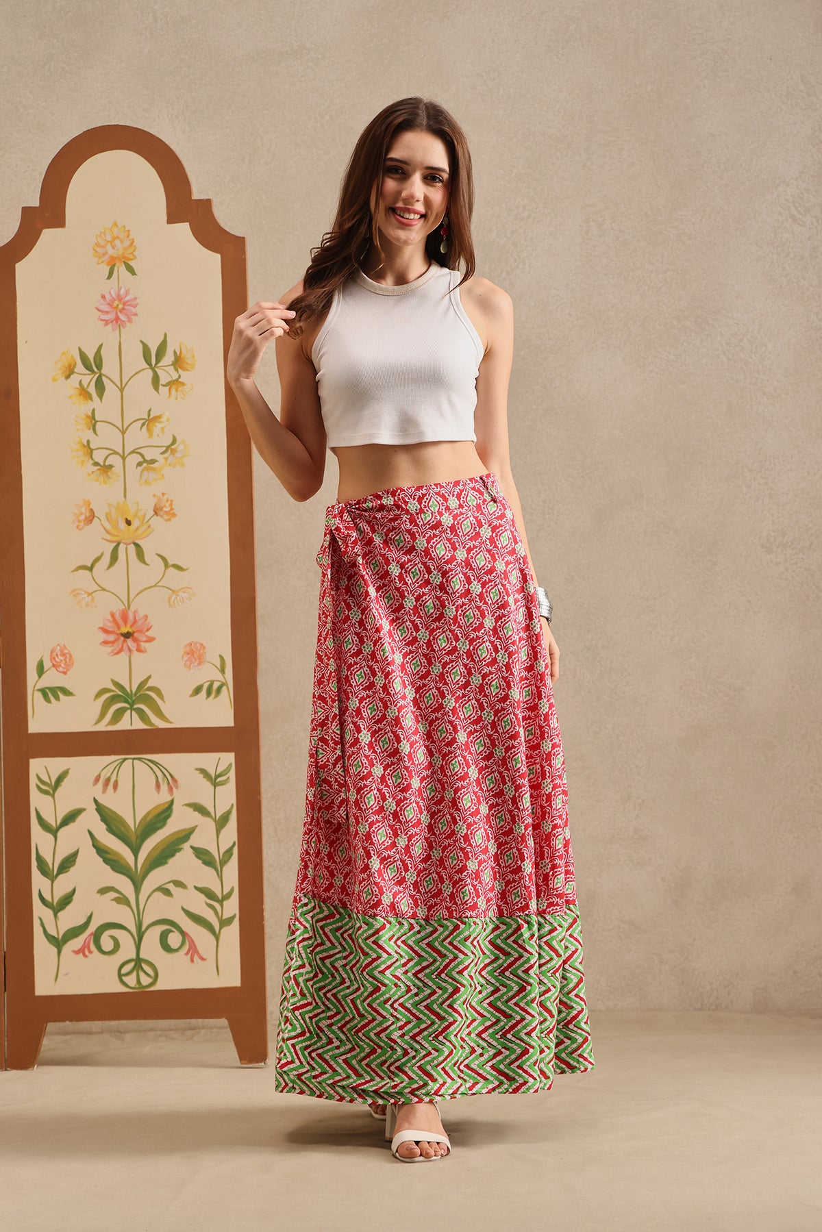 Poppy Trail Wrap Skirt