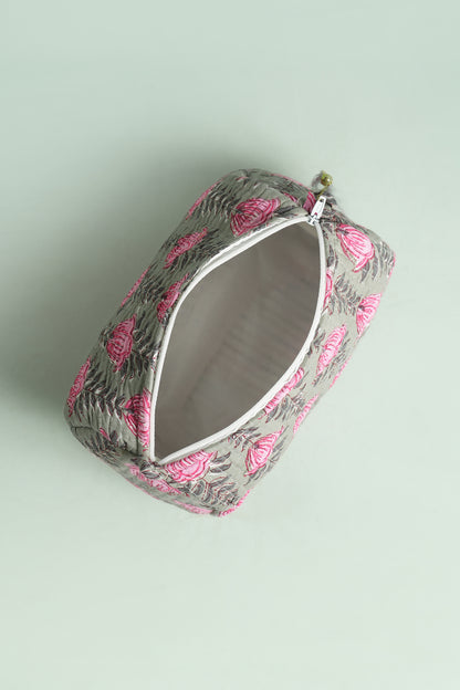 Sage Tulip Quilted Pouches (Set of 3)