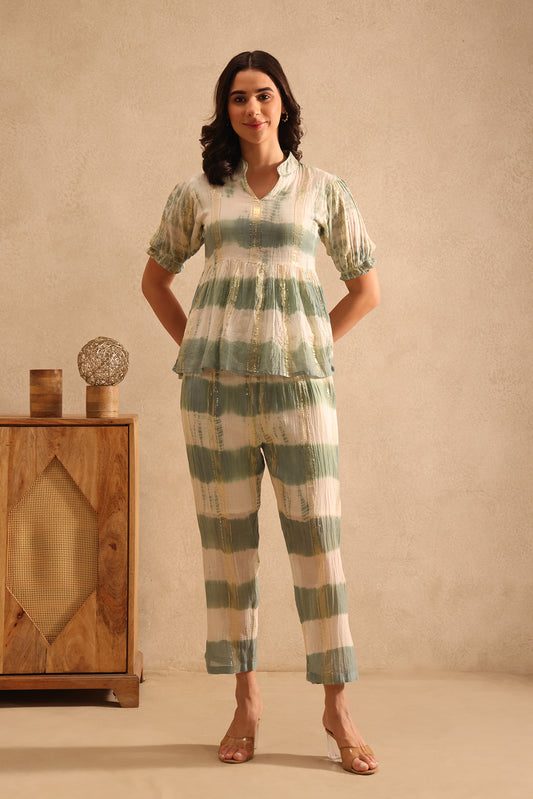 Olive Mirage Co-ord Set