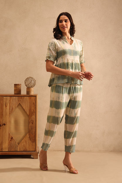 Olive Mirage Co-ord Set