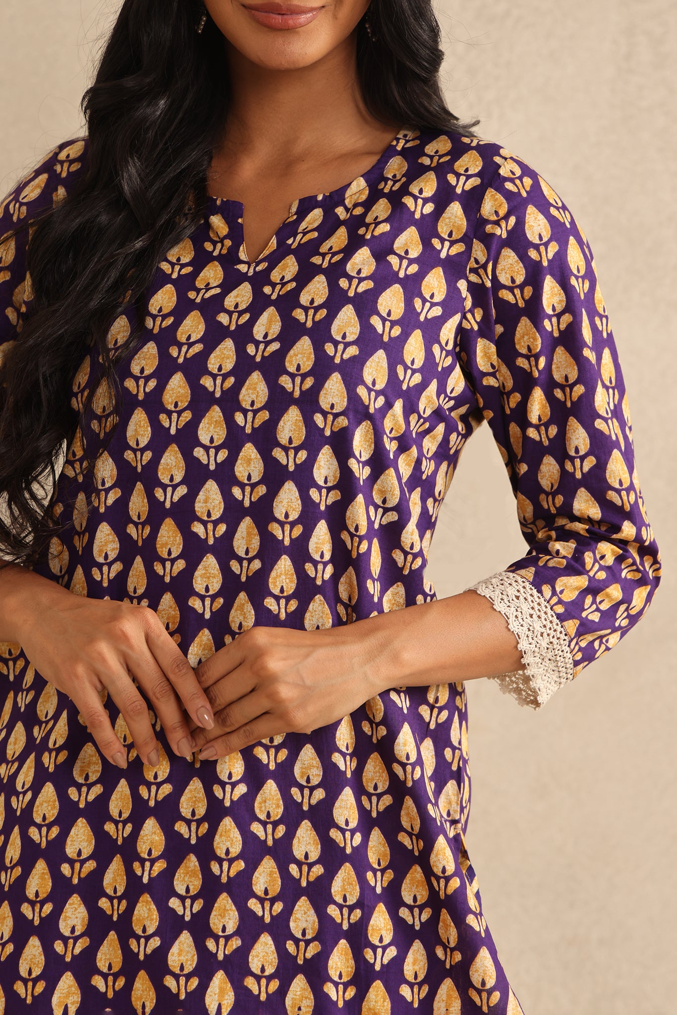 Purple Boota Co-ord Set