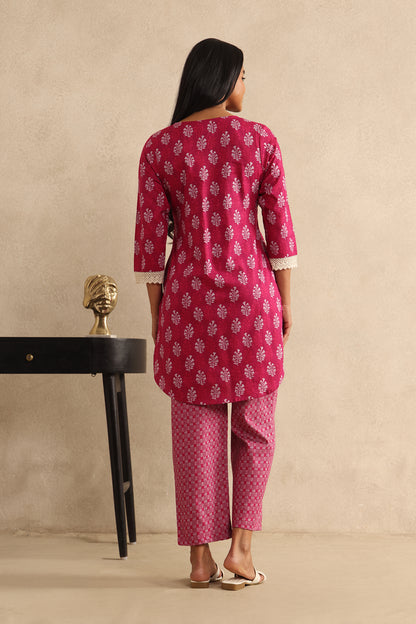 Magenta Motif Co-ord Set