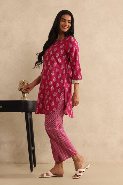 Magenta Motif Co-ord Set