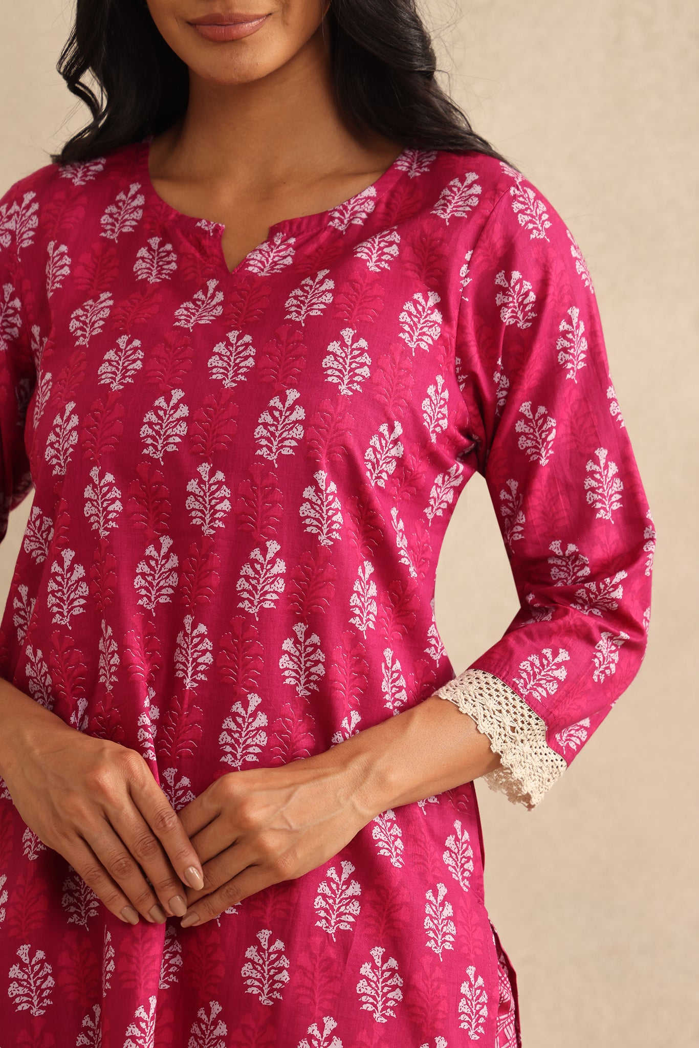 Magenta Motif Co-ord Set
