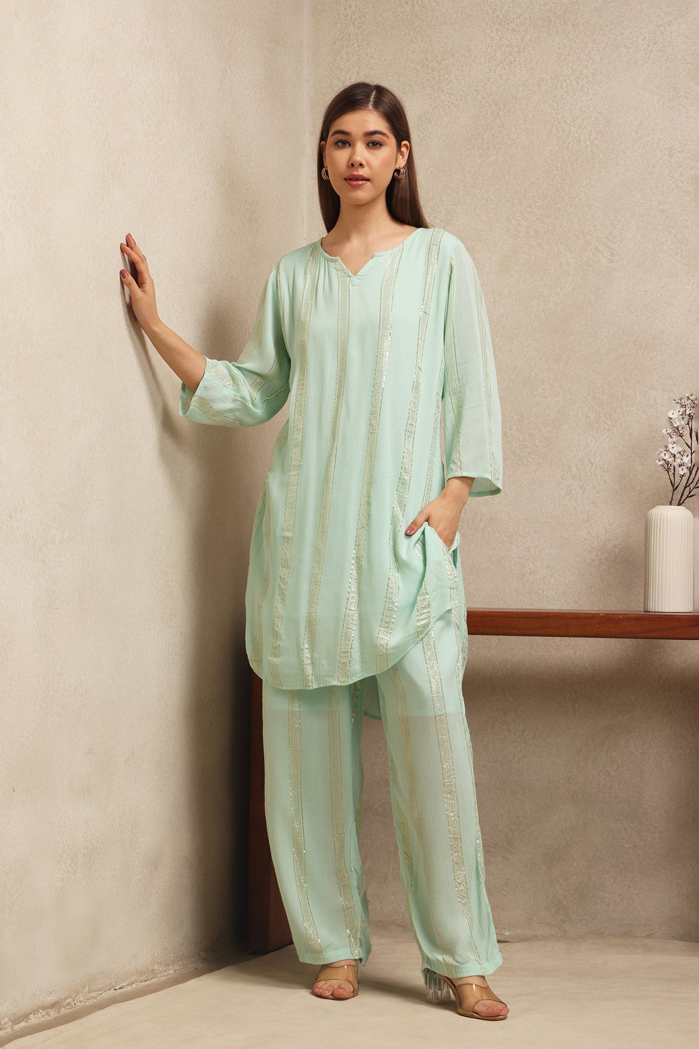 Mint Whisper Co-ord Set