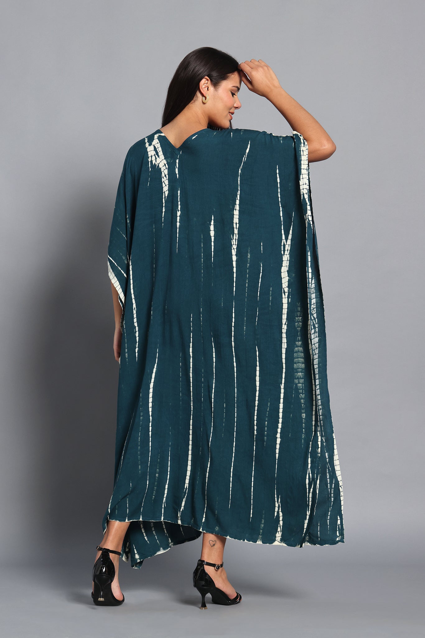 Teal Drift Kaftan