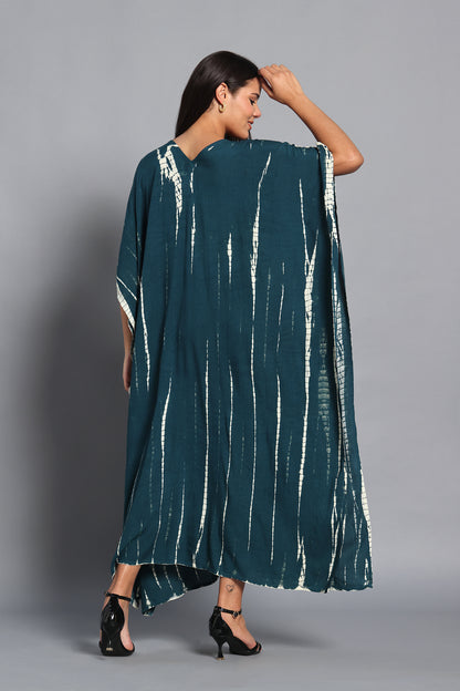 Teal Drift Kaftan