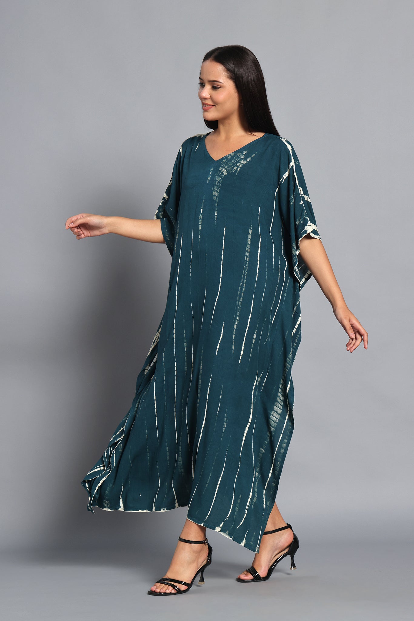Teal Drift Kaftan