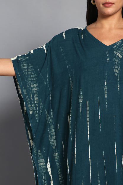 Teal Drift Kaftan