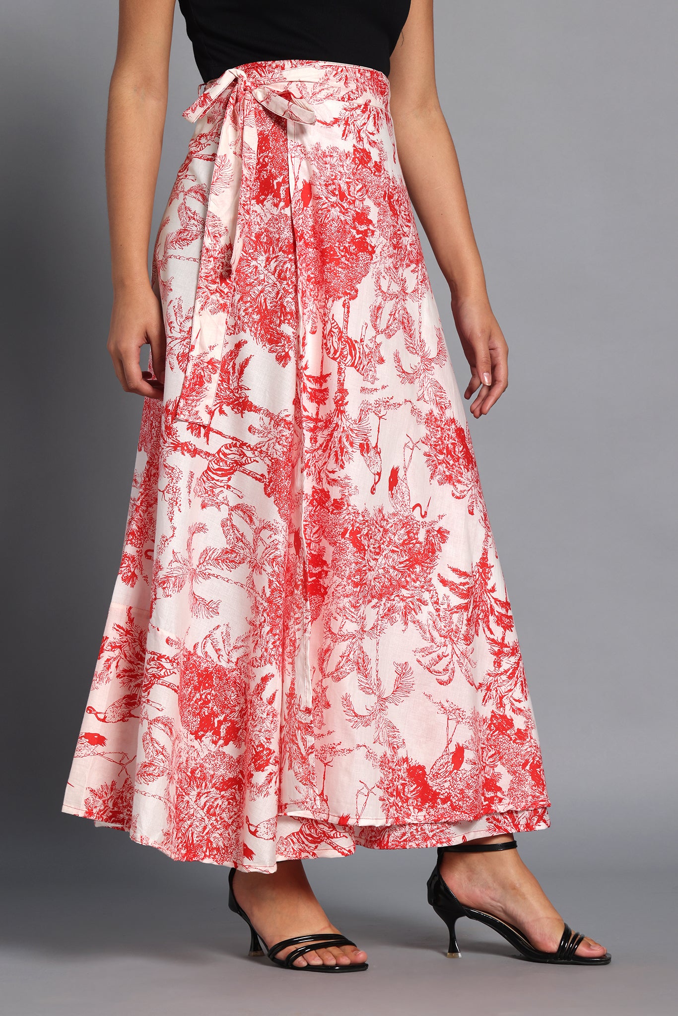 Scarlet Safari Wrap Skirt