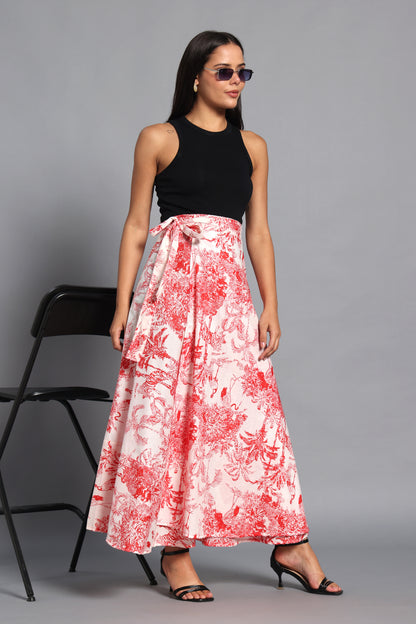 Scarlet Safari Wrap Skirt