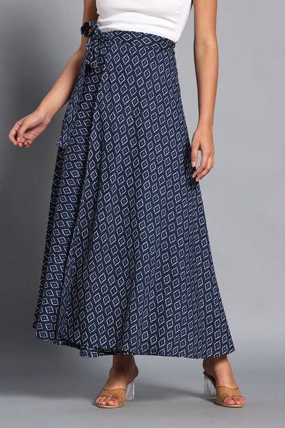 Indigo Muse Wrap Skirt