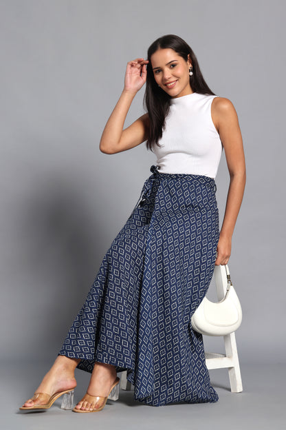 Indigo Muse Wrap Skirt