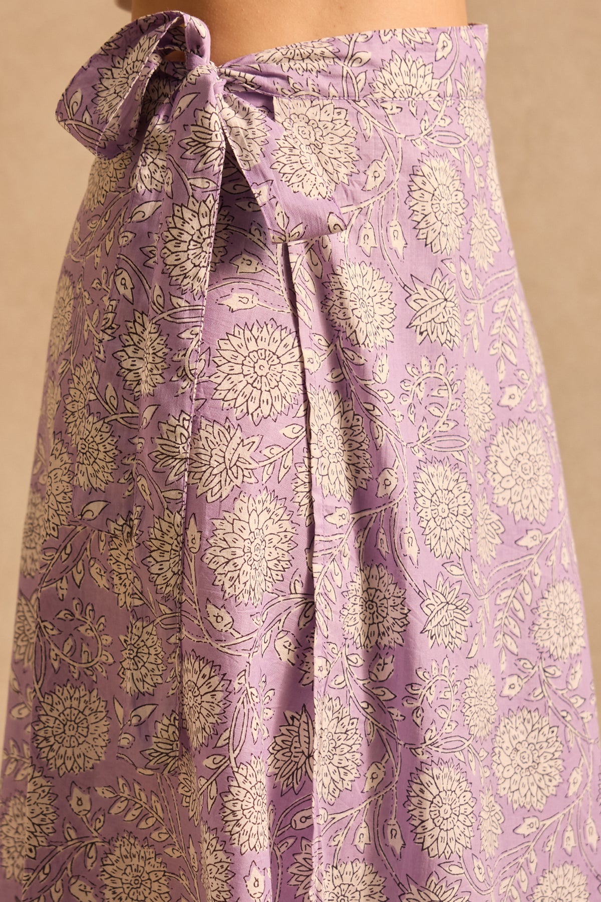 Lilac Bloom Wrap Skirt