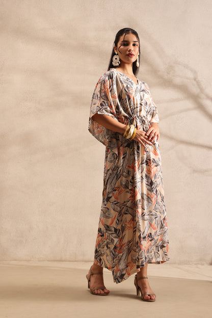 Tropical Kaftan Maxi Night Dress