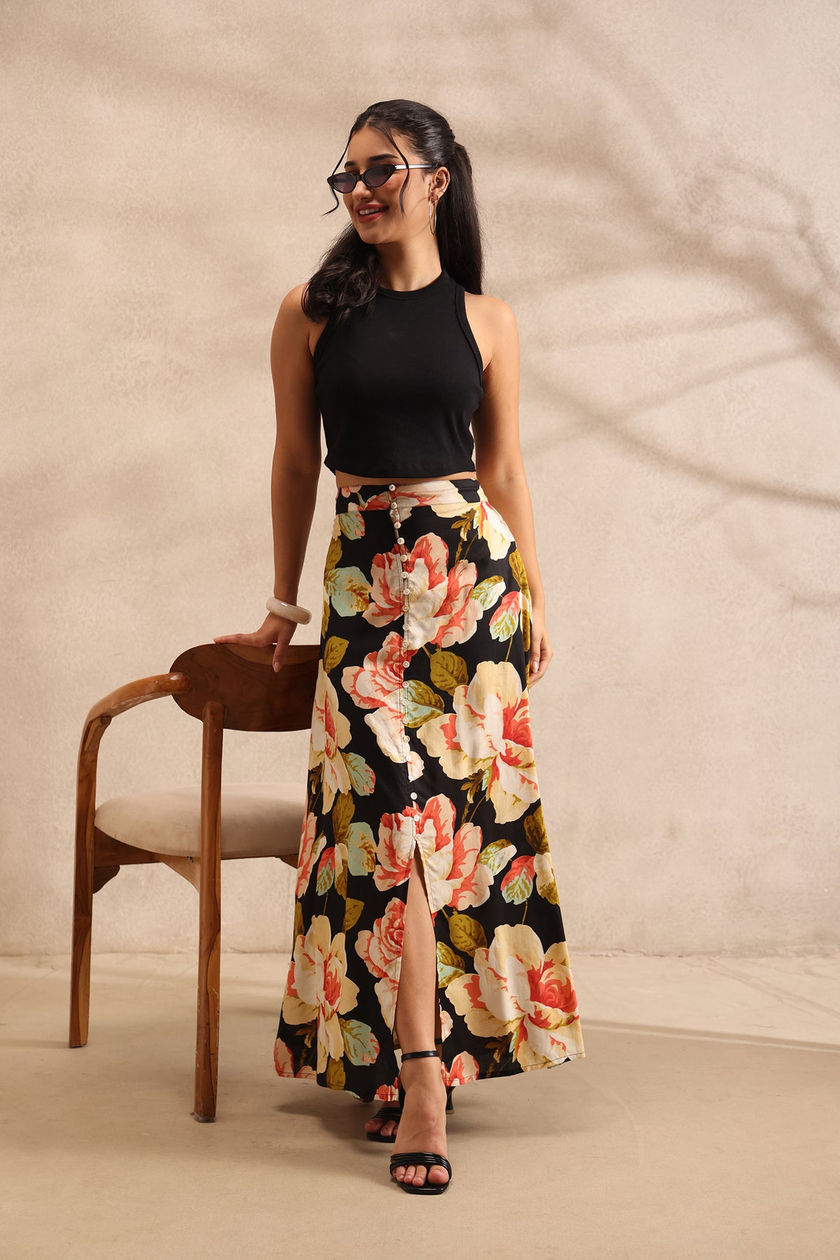 Noir Maxi Skirt