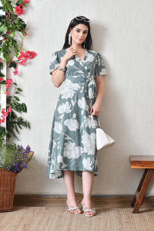 Mint Wrap Dress