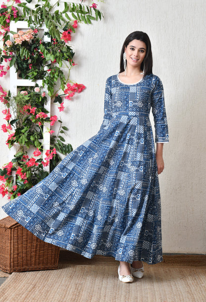 Indigo Play Maxi Dress