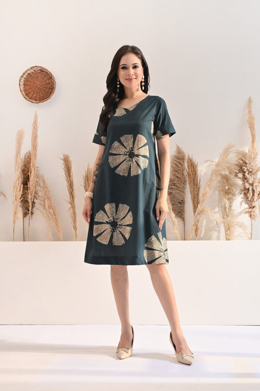 Mehfil Green Dress