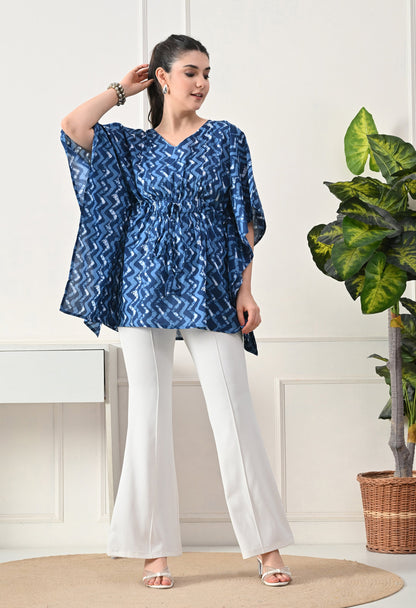Blue Wave Kaftan Tunic