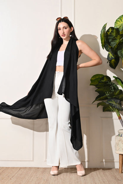 Black Long Shrug