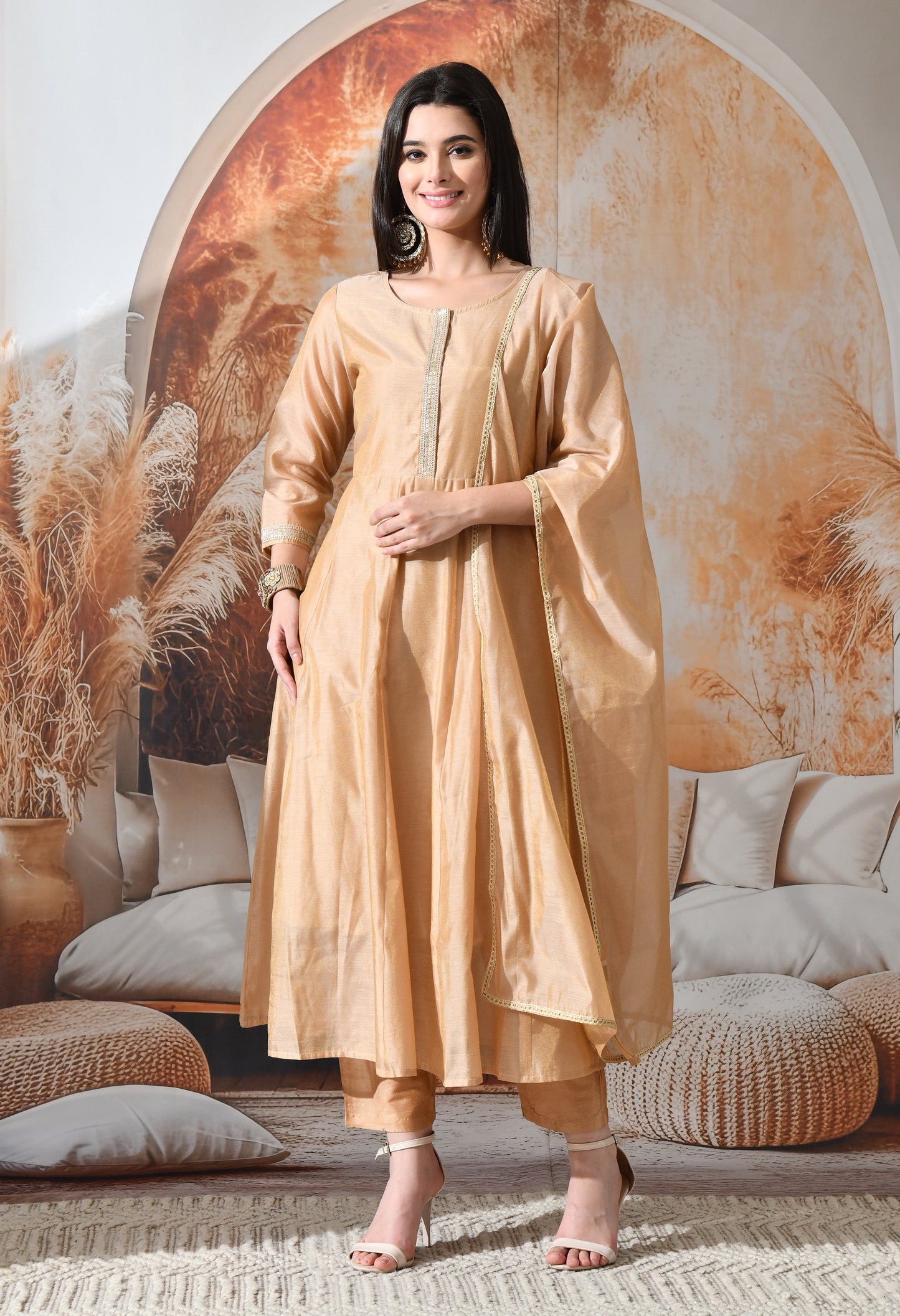 Royal Haze Anarkali Pant Dupatta Set