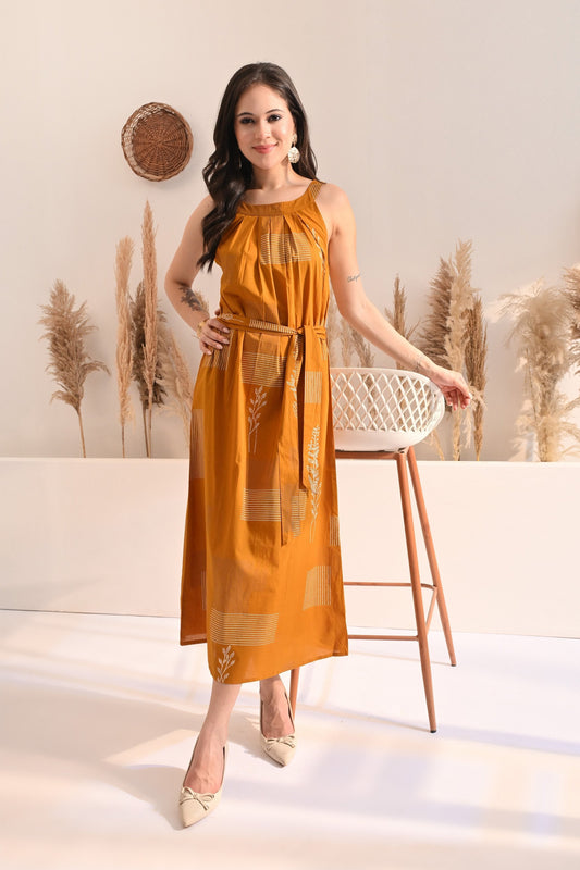 Golden Leaf Dress
