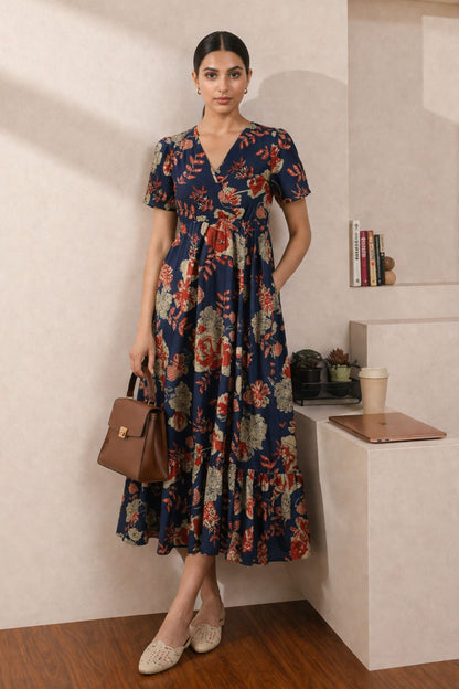 Indigo Rose Muse Dress